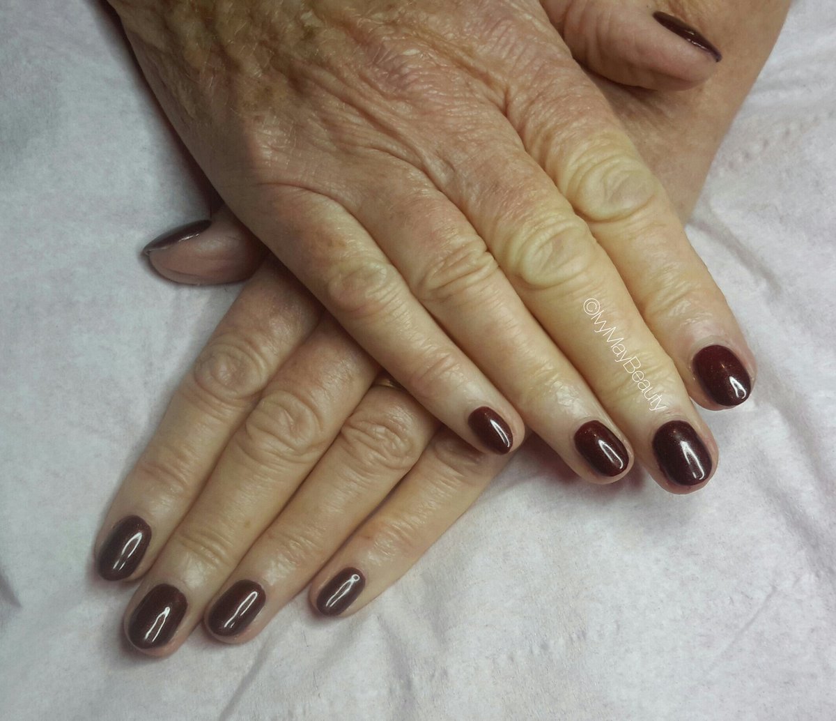 Ivymaybeautyuk's tweet photo. Dark wintery red for Margaret #imsnowangel
@GelishMINI @Gelish @NailHarmonyUk https://t.co/fakgXPjrco
