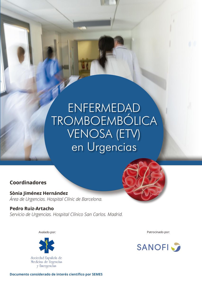 SEMES_'s tweet photo. Manual extenso y sistemático que aborda todos los aspectos necesarios para abordar la Enfermedad Tromboembólica Venosa ETV, disponible en tu acceso a socios de @SEMES_   https://t.co/erWScVlzHj https://t.co/oVJ31ej7em