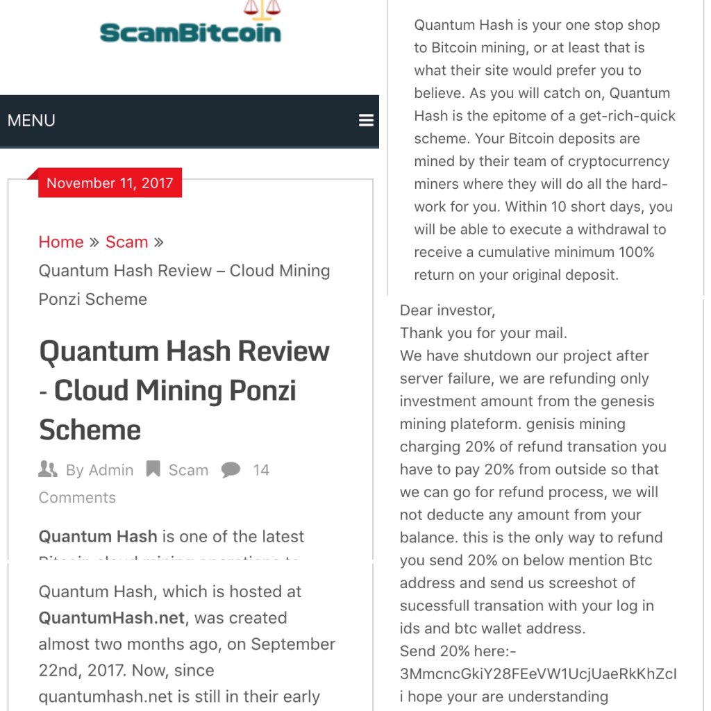 howdidyoureact's tweet photo. @digiGrez #QuantumHash IS A #SCAM
#NOT #Legitimate #Ponzi #Scheme
#Bitcoins #Cryptocurrency #Blockchains
#HYIO #CloudMining
Make #Promises They Can't #Keep
#Stealing #HardEarn #Bitcoins
@POTUS @VP @NYSE @federalreserve @AP @baltimoresun #HELP
#howdidyoureact
https://t.co/hAI4SrTE82 https://t.co/b41em2iBlQ
