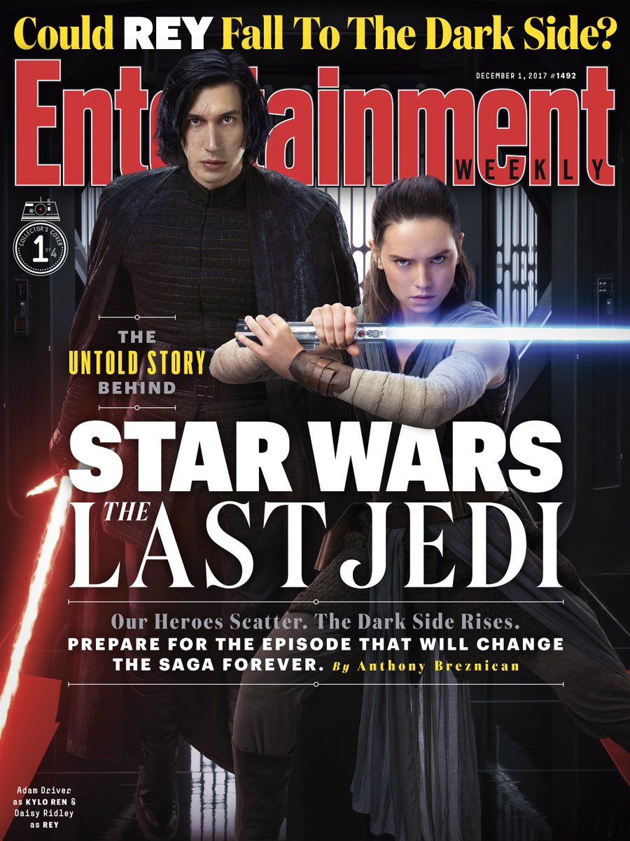HonestStarWars's tweet photo. New #TheLastJedi editions of Entertainment Weekly! https://t.co/mh7ysGstU0