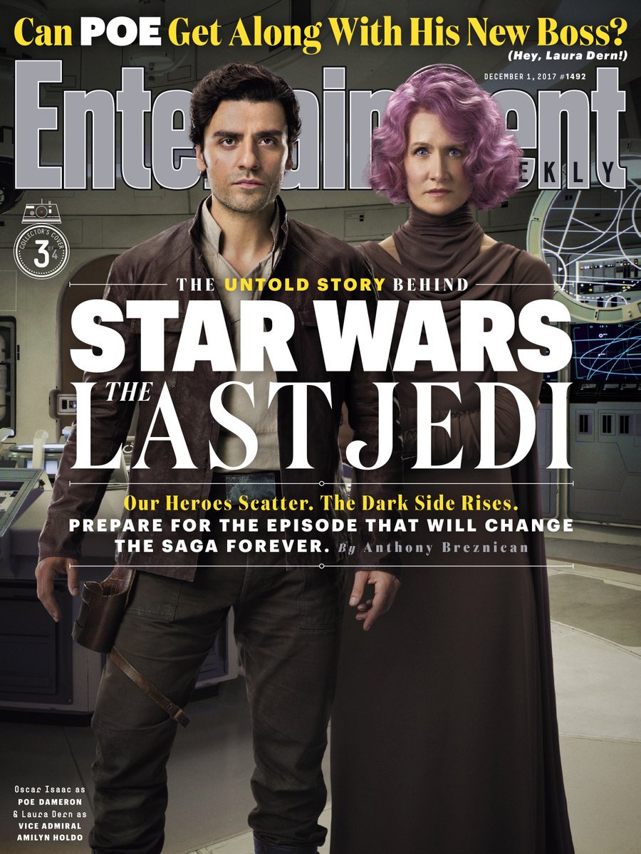 HonestStarWars's tweet photo. New #TheLastJedi editions of Entertainment Weekly! https://t.co/mh7ysGstU0