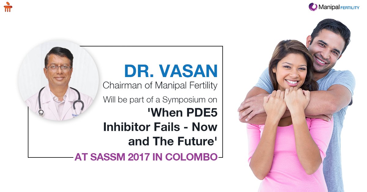 AnkurHealthcare's tweet photo. Dr. SS Vasan, Chairman of Manipal Fertility will be part of a Symposium on 'When PDE5 Inhibitor Fails - Now and The Future' today at South Asian Society for Sexual Medicine (SASSM) 2017, held in Colombo. To know more, click https://t.co/yDZ2RzGulP #SASSM #fertility https://t.co/wpbb29EOhO