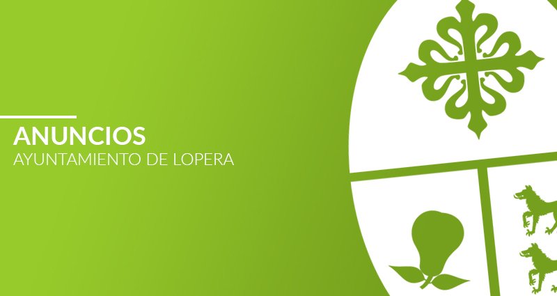 Subvenciones para las asociaciones y colectivos municipales para el ejercicio 2017. El plazo de presentación de solicitudes será desde el día 17 de noviembre hasta el 11 de diciembre (ambos inclusive) en el registro del ayuntamiento lopera.es/_detalles.html… #Lopera