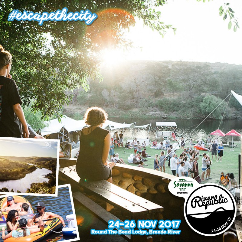 In Cape Town &amp; keen to get away this weekend? Tell us why you deserve a double ticket to <a href="/RiverRepublic/">River Republic</a> and you could win. Don’t forget to tag us and use #SavannaPremiumCider. T&amp;Cs apply