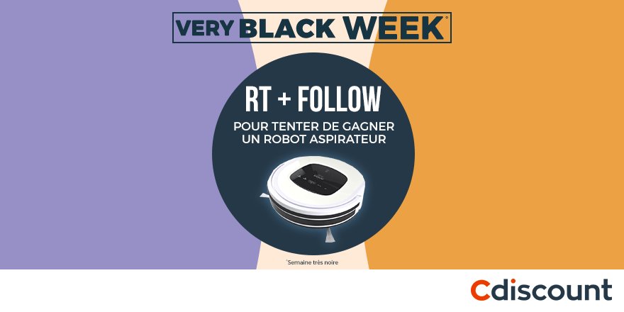 Cdiscount's tweet photo. 🎁 #Concours 

👌 Demain le prix de cet aspirateur robot Amibot baissera > https://t.co/MkpoygonhP 

🔸 Pour tenter de le gagner : RT + Follow @Cdiscount

☑️ TAS 21/11

🔥 Devenez Cdiscount à Volonté > https://t.co/Jn2IuOn7dj https://t.co/U9obTdPbKK