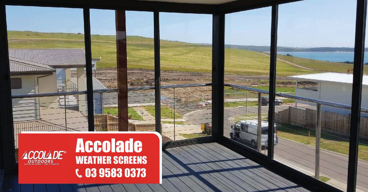AccoladeScreens's tweet photo. Accolade® PVC Weather Screen System is designed to bi-fold, stack, slide, and hinge open – allowing you to maintain an open or closed outdoor environment with ease.
https://t.co/XS68MrZ1l8
#WeatherScreens https://t.co/v16HKzpbIw