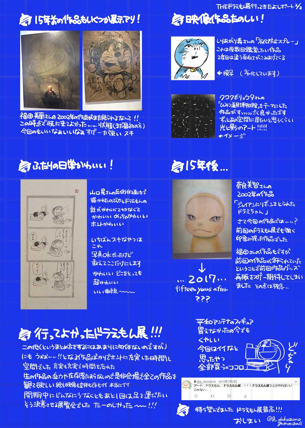 ドラえもん展 感想 3443 ドラえもん展 感想