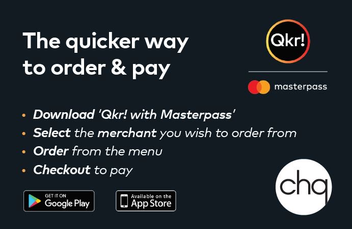 chqdublin's tweet photo. Beat the queues in #CHQ today with #Qkr! from Masterpass - a quick an easy app to use to pre-order your breakfast, lunch or coffee! Available on iOS and Android! #LunchtimeRush #BeatTheQueues #CHQexperience https://t.co/MAThz1j6z8