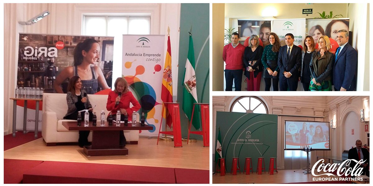 CocaColaEP_es's tweet photo. Hoy arranca #GIRAMujeres en #Granada con el objetivo de impulsar la empleabilidad y el empoderamiento de las mujeres emprendedoras https://t.co/uYLtYiZ3Nz
