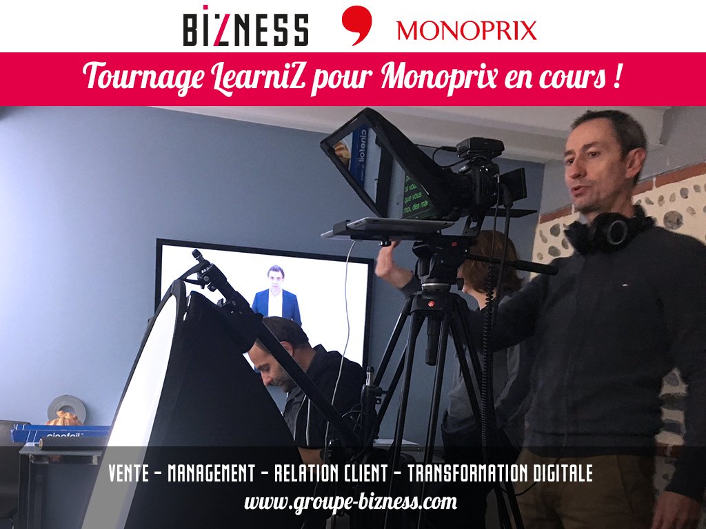 Bizness_Actual's tweet photo. Bizness est fier de travailler avec @Monoprix ! Le tournage du LearniZ (Mooc Nouvelle Génération) est en cours !
#FormationNouvelleGénération #Learniz #ExperienceForPerformance #Bizness #Monoprix
https://t.co/iEp9TQcgDh https://t.co/o7nVrQsZEe