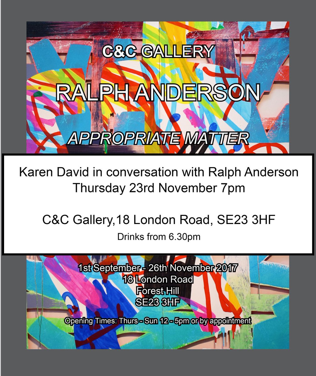 CanvasandCream's tweet photo. Looking forward to this!
#art #ccgallery @ccgallery #se23life #se23forum #foresthill @ralphanderson77 https://t.co/evm5hRQehi