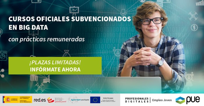 ¡Fórmate sin coste en #BigData y #Virtualizacion¡
Con prácticas remuneradas y posibilidad de inserción laboral
Plazas limitadas ->  goo.gl/eg3ZMd 
#jovenesTIC