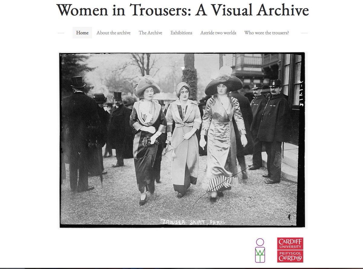 wearingtrousers's tweet photo. Women in Trousers: A Visual Archive. Launching today online at https://t.co/qlTLVXnR9c and @CUSpecialColls. #explorearchives #archivecatwalk @CUEngCommPhilos @Amber_R_Jenkins @mikeygoodman1 https://t.co/R8tlTSrjOz