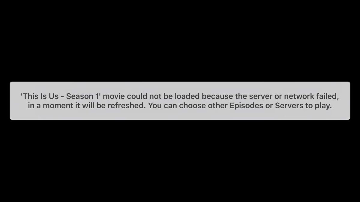 Jen25DC's tweet photo. @BobbyMovie Hi guys, please help, I am unable to watch “This is Us” (Season 1) Episodes 17 &amp; 18 despite switching servers.Thank you 🙏🏻 https://t.co/t0k77OJdED