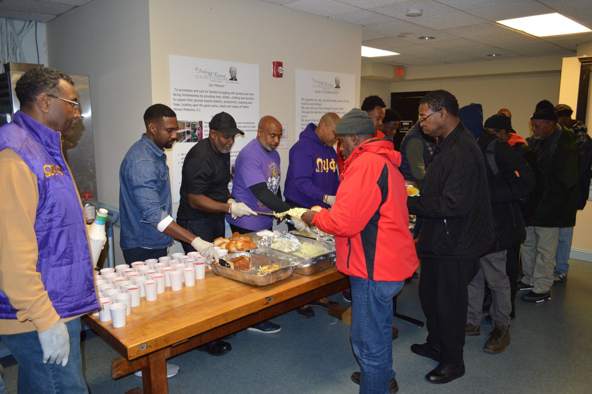 AQChapterRptr's tweet photo. In case you missed it:
Omega Men for Homeless Men (OM4HM)- Pre-Thankgiving Football Fellowship at the Father McKenna Center! Come be apart of the solution!  @OfficialOPPF #OmegaWeek2017 https://t.co/R4qvTA6LuH
