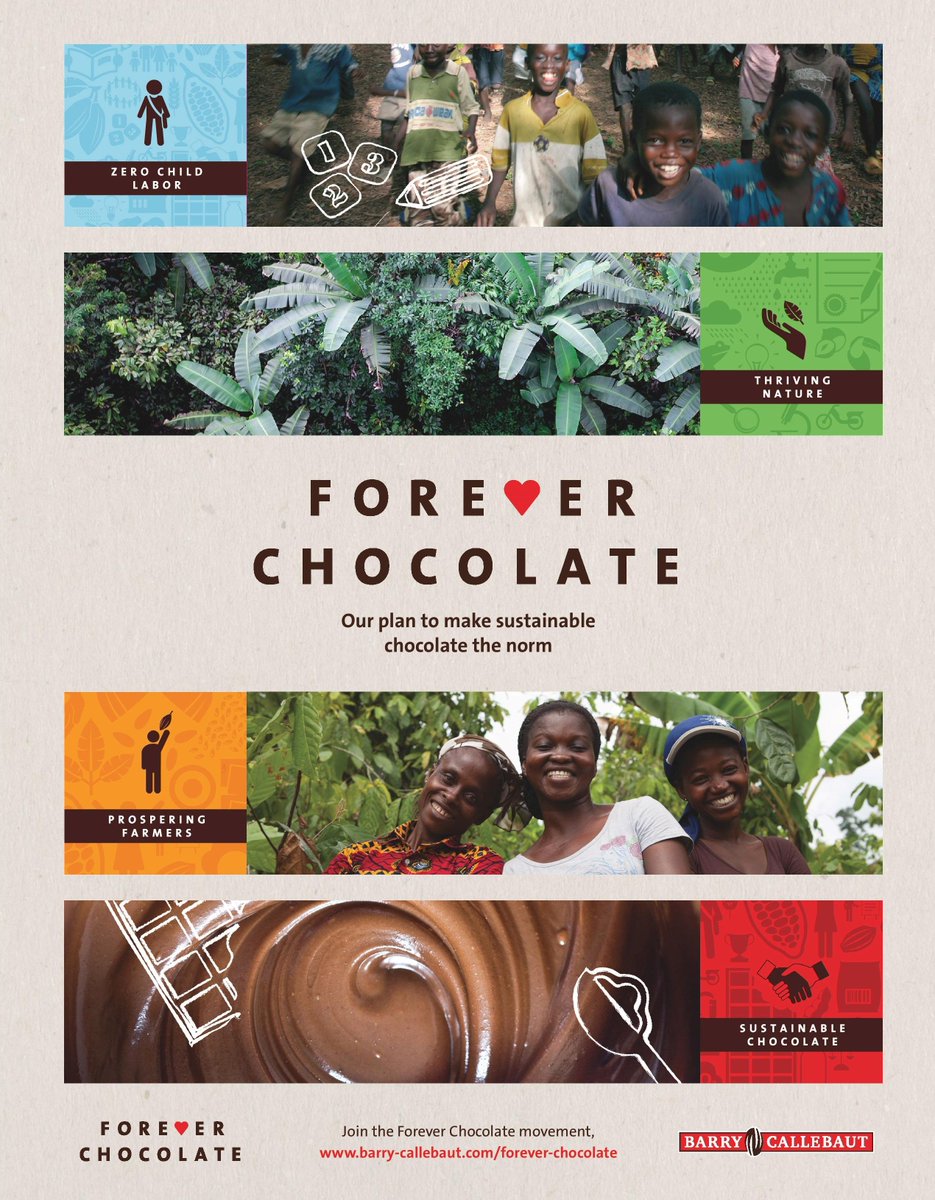 BarryCallebaut's tweet image. A year ago, we launched #ForeverChocolate, our plan to make #sustainable #chocolate the norm by 2025. We will report annually on our progress against our four targets. Our first progress #report will be published on December 7, 2017. So stay tuned! buff.ly/2zk03kM