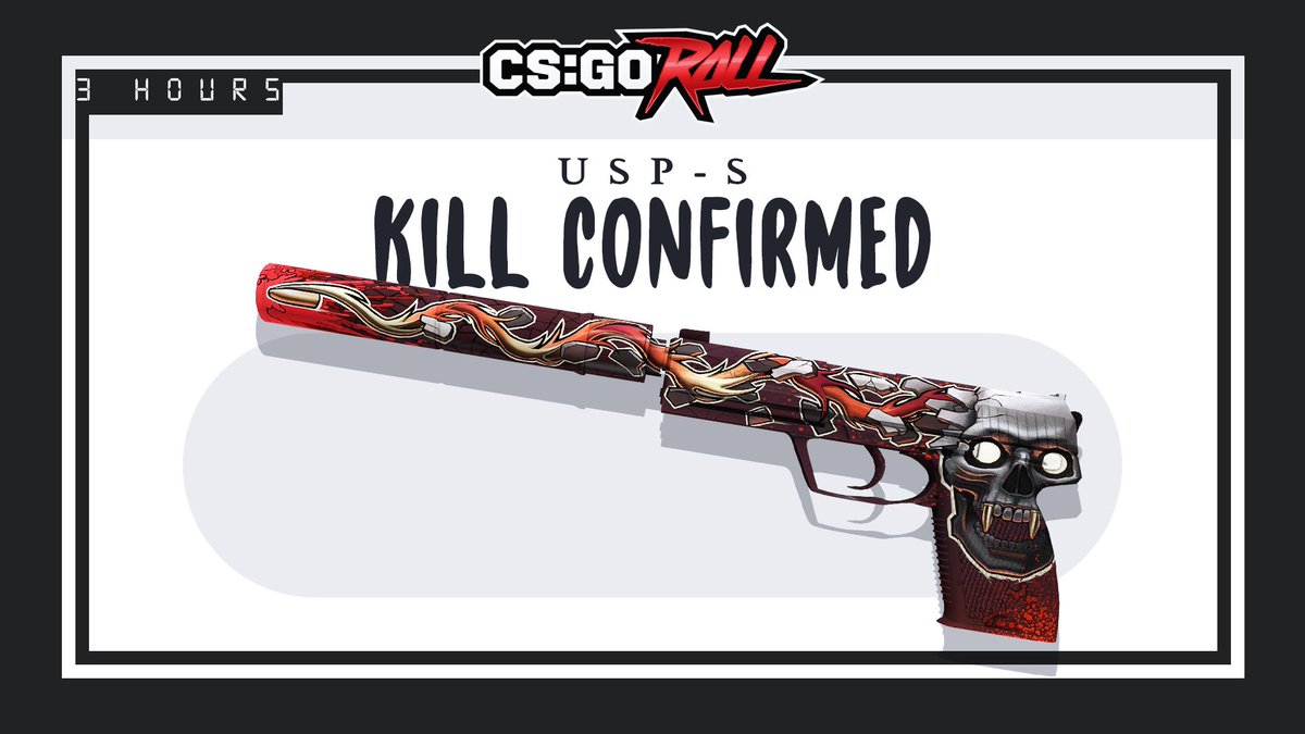 CSGORoll's tweet photo. USP-S | Kill Confirmed FT - GIVEAWAY

- RT &amp; Follow
- Enable notifications on CSGORoll
- Play Free Spin https://t.co/eVBIdbhBWj

Good Luck! https://t.co/wGQVHAtjHS