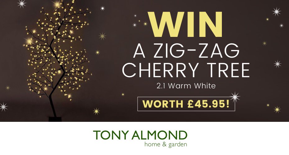 tonyalmonds's tweet photo. *COMPETITION TIME* WIN a £45.95 Zig-Zag Light Up Cherry Tree!  For your chance to #win all you have to do is Follow us and RT! 
ALSO for the first time in Tony Almond history, we are opening this competition up to the whole of the UK and we will post it out to you free of charge! https://t.co/ZCjQU442cS
