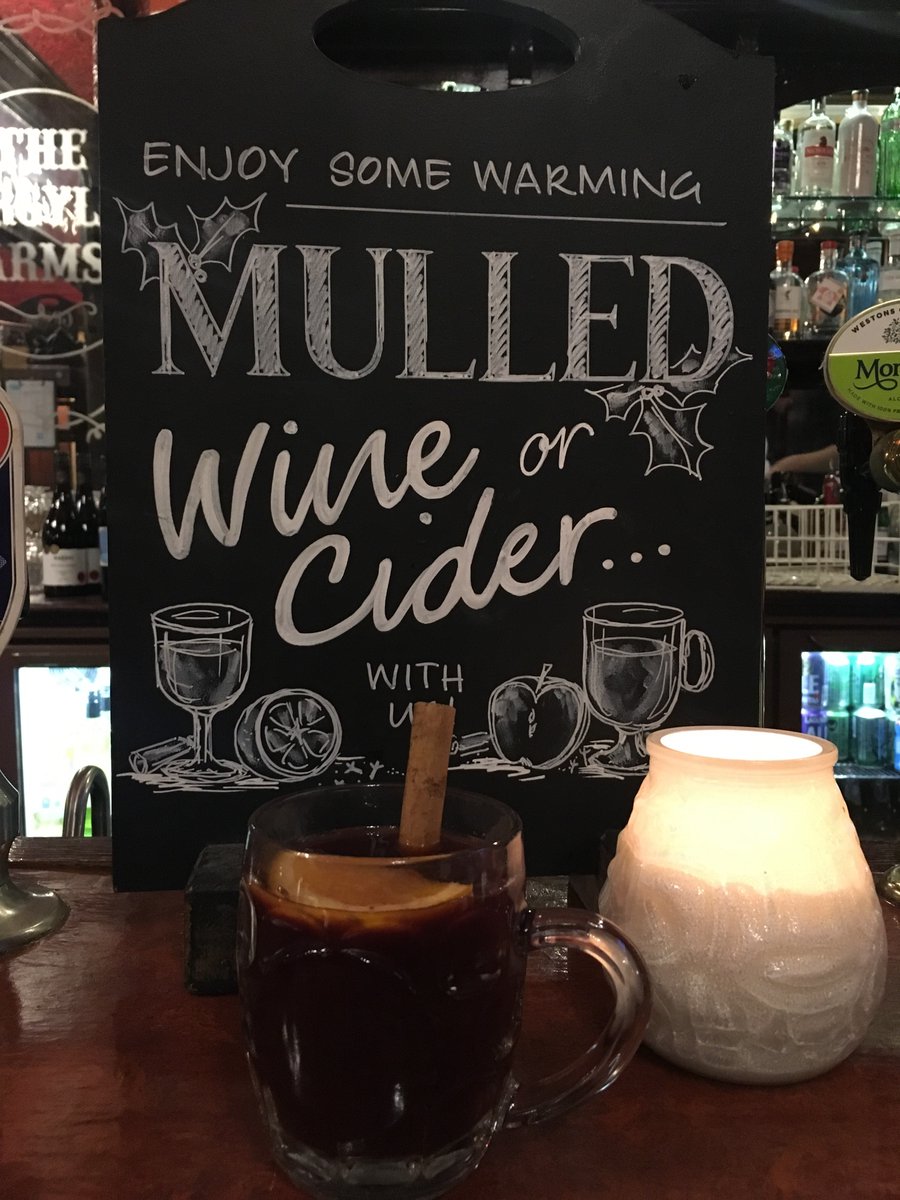 argyllarmspub's tweet photo. It’s that time of year again! It tastes as good as it looks.  #mulled #mulledcider #mulledwine @Nicholsonspubs https://t.co/1l3oFzwJir