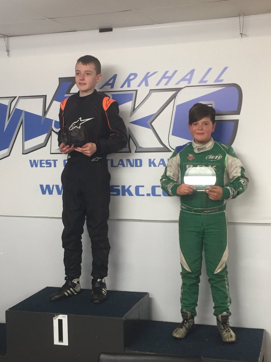 KieranConchie's tweet photo. 3rd weekend in Minimax and another podium at a freezing @WSKCLarkhall with @ClanRacing  Thanks to @TurnerAutosport for keeping my feet warm #toewarmers #rotaxmax #clanracing #wskc https://t.co/CRZ2m88gOi