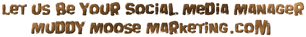 MuddyMooseMedia's tweet photo. #MarketingMonday - Let us be your Social Media Manager! :)
#PR #Advertising #SocialMedia #Marketing at https://t.co/1EeBHDRvom https://t.co/2eUzkeHepD