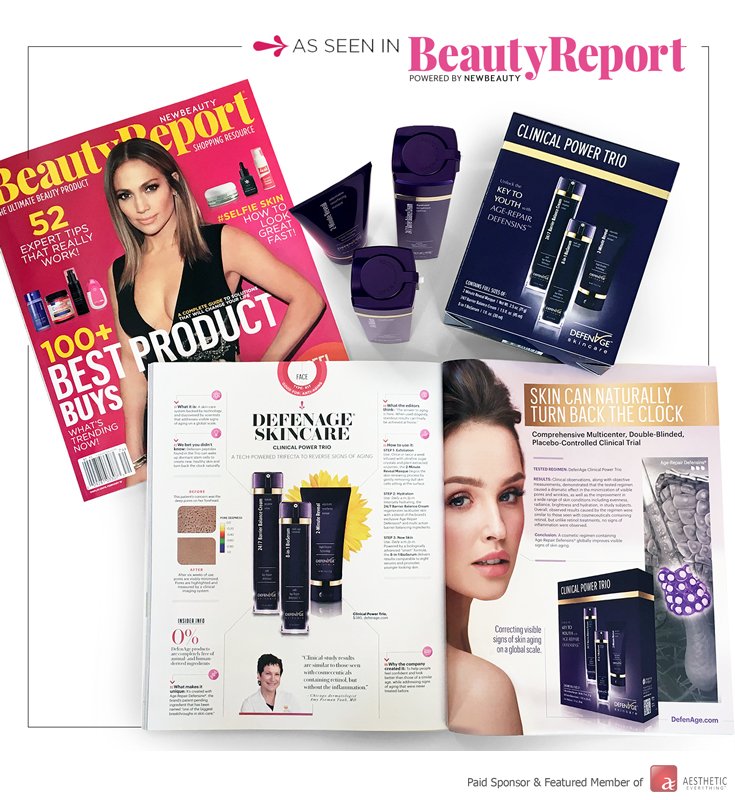 AestheticEvExpo's tweet photo. 100+ Best Product Buys by NewBeauty! -What’s Trending Now. NewBeauty's editors about @DefenAge's Clinical Power Trio: "The answer to aging is here. When used diligently, standout results can finally be achieved at home.”The Trio is available NOW!
#BeautyReportLive #TryDefenAge https://t.co/3tW33w6FVP