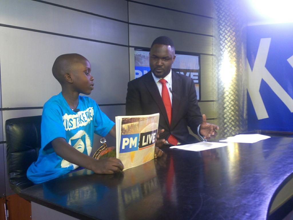 UrbanTVUganda's tweet photo. #KidsTakeOver #PMLive Tonight.. 

Freedom &amp; Charity did it all the way from reporting, voicing to anchoring..

cc. @UNICEFUganda @UNICEF https://t.co/630agHjcZC
