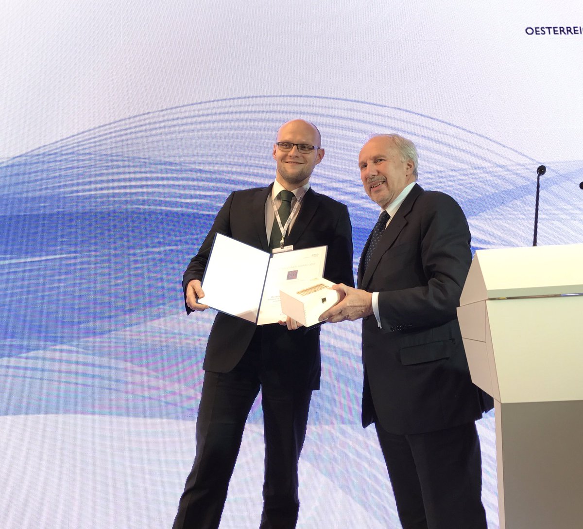 oenb's tweet photo. Gouv. #Nowotny annouces the winners of the this years #OlgaRadzynerAward to young economists from #CEESE for excellent scientific work on #European economic integration https://t.co/MRq4NMr1pp https://t.co/b67fZVurre