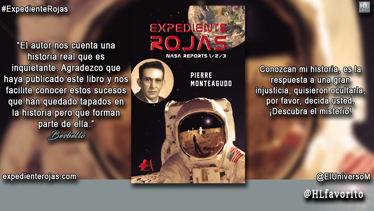 PierrMonteagudo's tweet photo. GRACIAS! @HLfavorito 🔭
Título: EXPEDIENTE ROJAS 
Escrito por: @ElUniversoM 
Pierre Monteagudo
Categoría: #Historia
Valoración: 4.4 de 5 estrellas.
eBook: https://t.co/EwOP79aJKc 
Papel: https://t.co/Hn5CdYbYJ9
https://t.co/1fArwWqN6y
#Biografías #HechosReales https://t.co/4BuodDHsy4