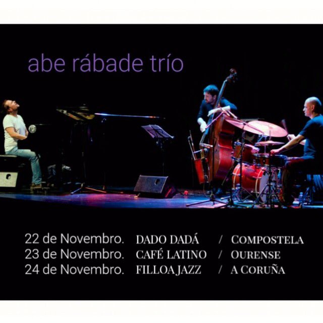 Y esta semana de gira por Galicia con Abe Rábade Trío! #santiago #ourense #acoruña