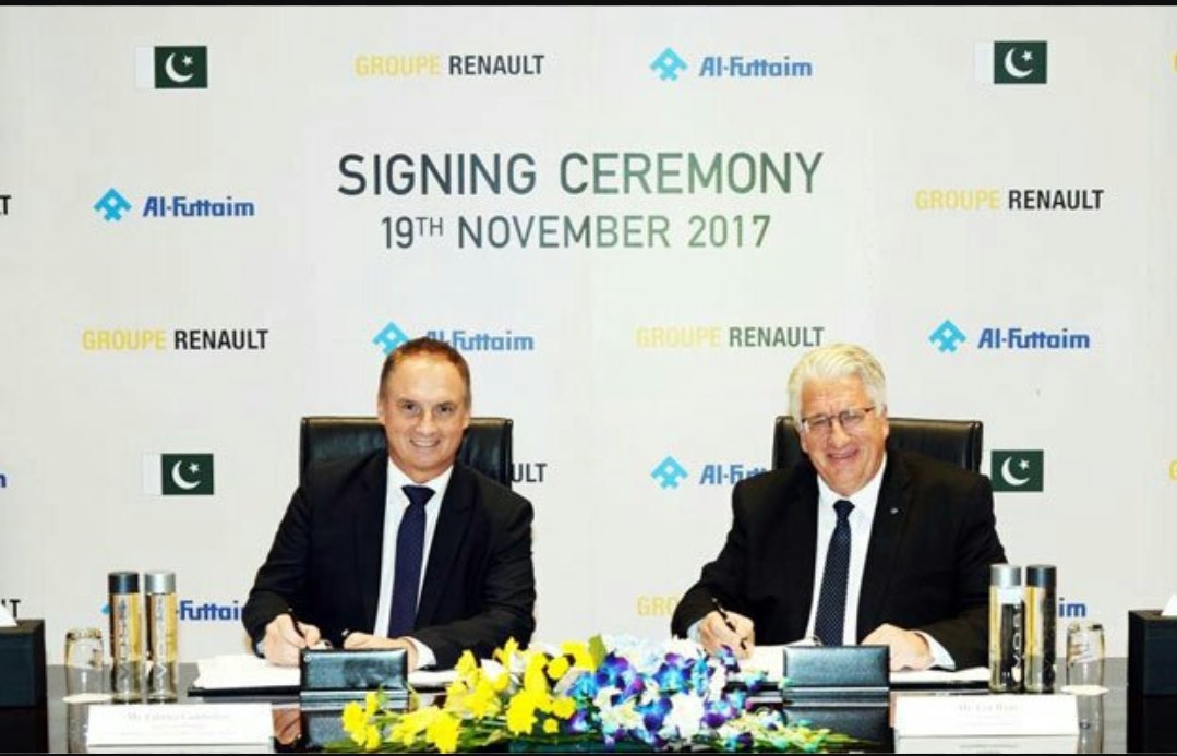 developingpak's tweet photo. #Renault Officially Announces it’s Entry in #Pakistan

Renault and Al-Futtaim officially declared that they have signed definitive agreements for the exclusive assembly and distribution of Renault vehicles in Pakistan. https://t.co/JaTnTDiOsY