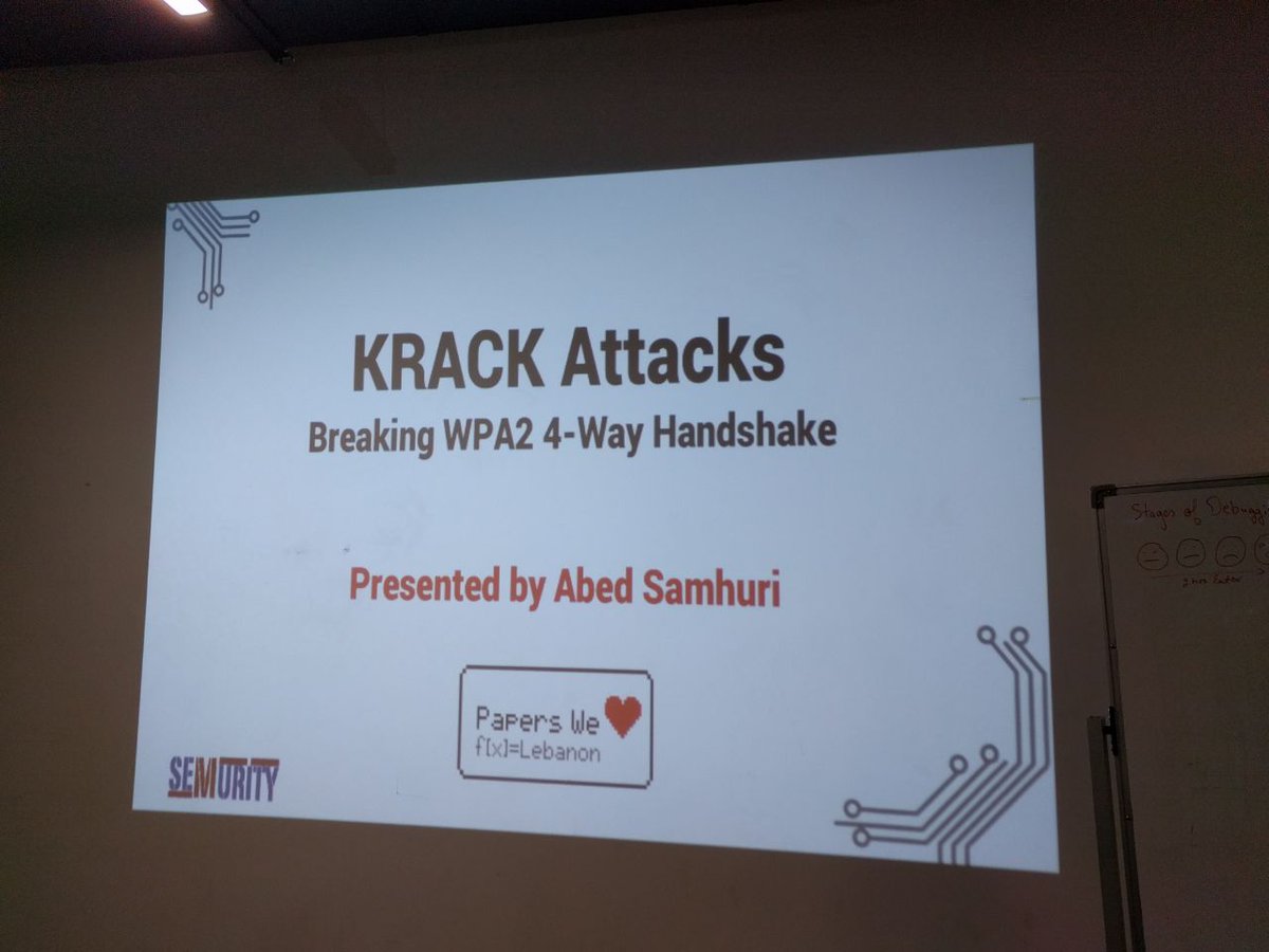 We're getting ready! #security #hacking #KRACK #PapersWeLoveLebanon