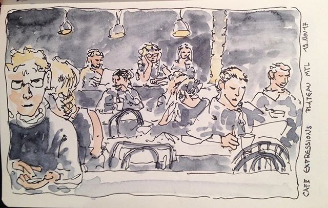 PlateauCom's tweet photo. @sensatio_nell https://t.co/B3zpydJlhc Café Expressions #cafeexpression #cafe #expressionscafe #plateau #mtl #mtllife #coffeework #winteriscoming . . . #sketchbook #watercolor #usk #super5ink https://t.co/oclp49fbKG
