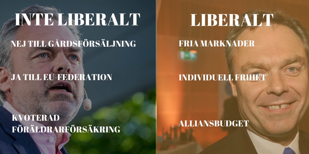 I helgen hade <a href="/liberalerna/">Liberalerna</a> sitt landsmöte. Vi har lite tips på vad som är liberal politik och inte liberal politik till nästa kongress. 
#landsmote #frihet