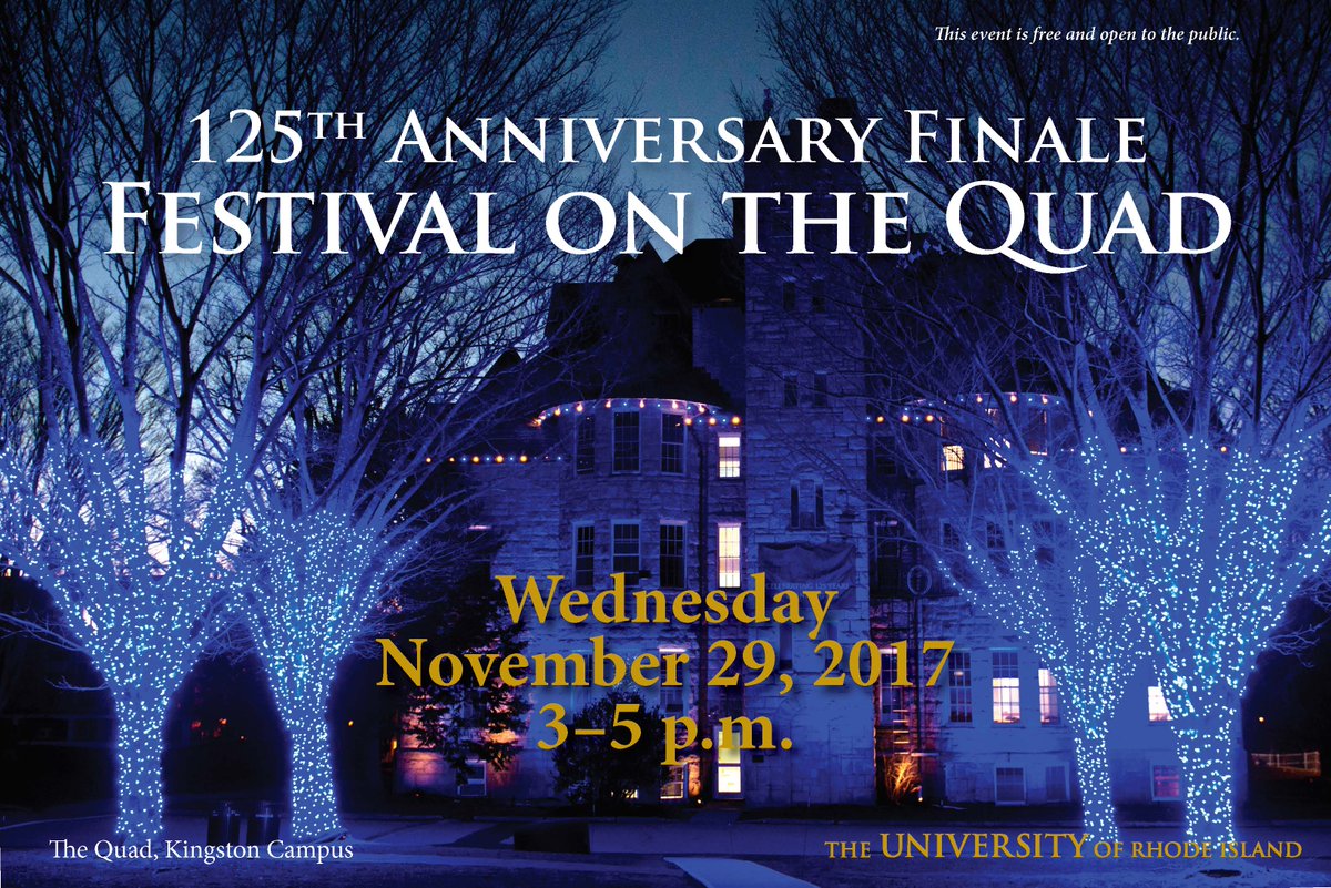 universityofri's tweet photo. Next week, we're wrapping up URI's 125th anniversary year in a BIG way. Join us for the #URI125 Finale Festival- there'll be food, hayrides, a zipline, animals from Peckham Farm & more: https://t.co/rhrj9nSXI3 https://t.co/umQflyPyGE