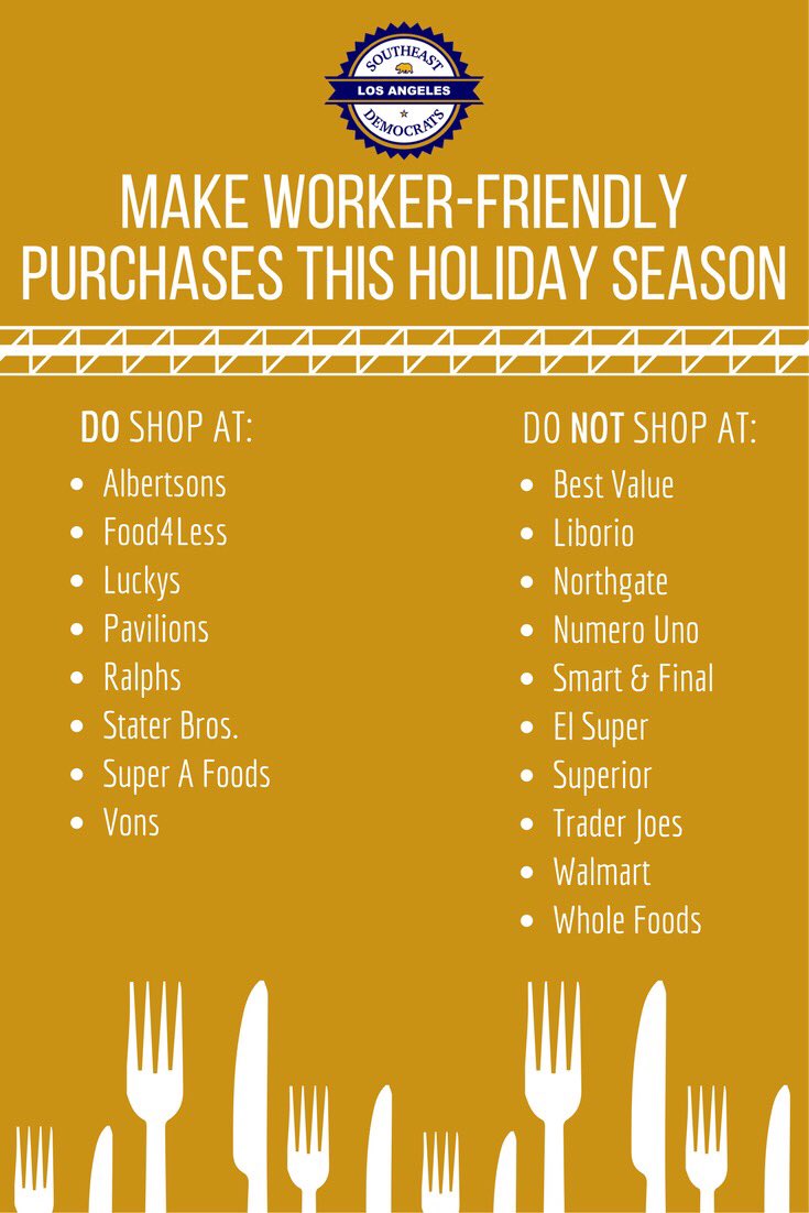 #ShopUnion this holiday season with the below guide on worker-friendly shops!