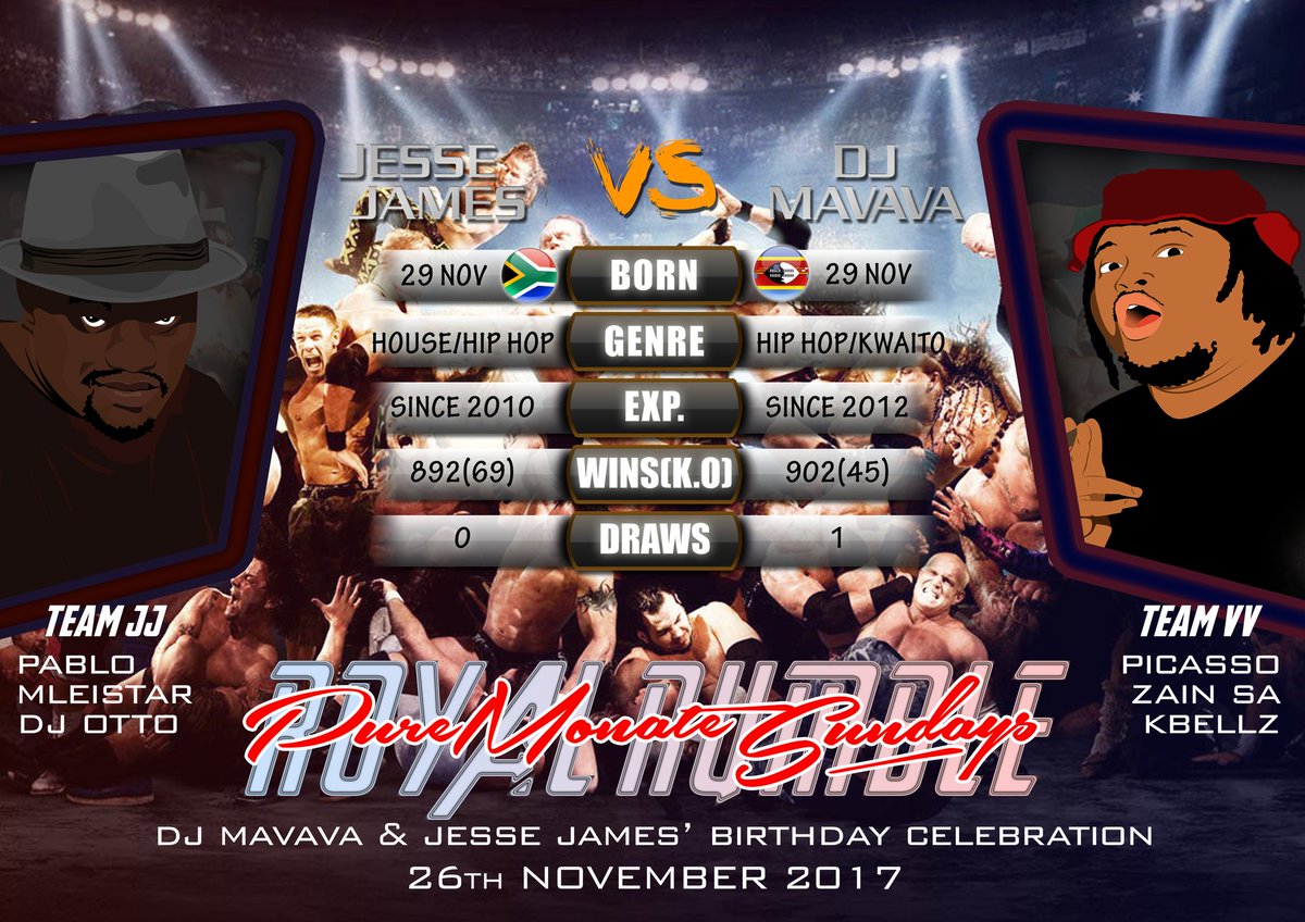 PureMonate_S's tweet photo. The Pure Monate Sundays Royal Rumble! 
The most electrifying night in party entertainment!
#PureMonateSundays
#RoyalRumble https://t.co/cbCTFct6sd
