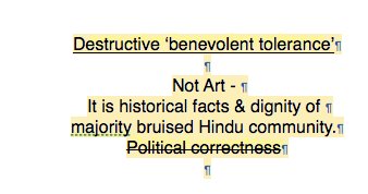 Agni_B's tweet photo. @PMOIndia @narendramodi @deepikapadukone @RanveerOfficial @shahidkapoor 
#Padmavati
No exception
ART  has its limit &amp; restrictions in all civilized society https://t.co/OpuliWRVkx