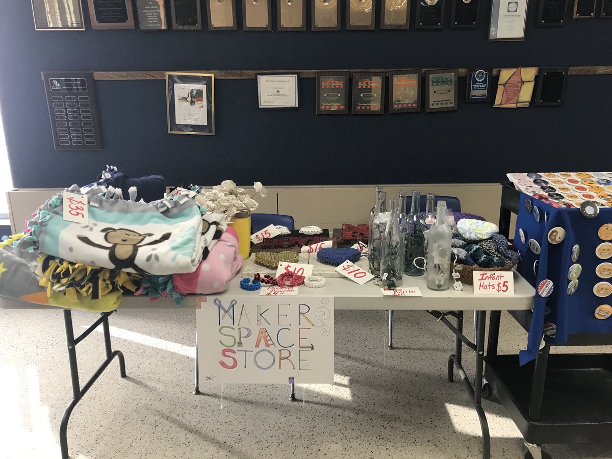 a_gerhart's tweet photo. Maker space store set up at SMS conferences. #Yoursalisbury https://t.co/dbfzPxIwAO