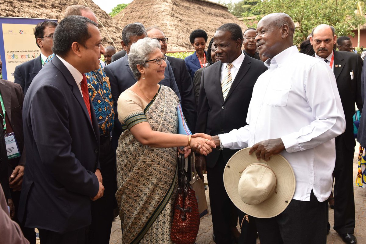 Was at Speke Resort Munyonyo to open the Confederation of India Industry (CII)- Exim Bank Regional Conclave on India-East Africa Partners in Development.