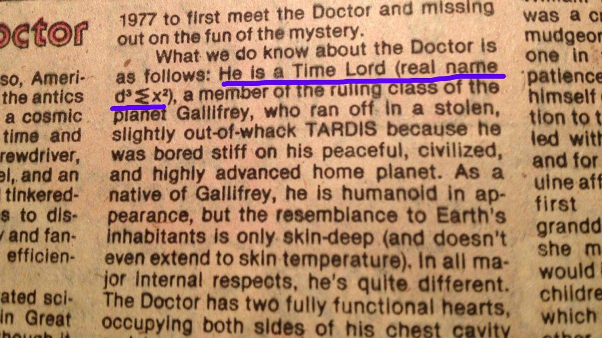 DoctorWho_Today's tweet photo. The Doctor's real name revealed in 80s comic book! :O

#DoctorWho https://t.co/Eg6xuwVjP9