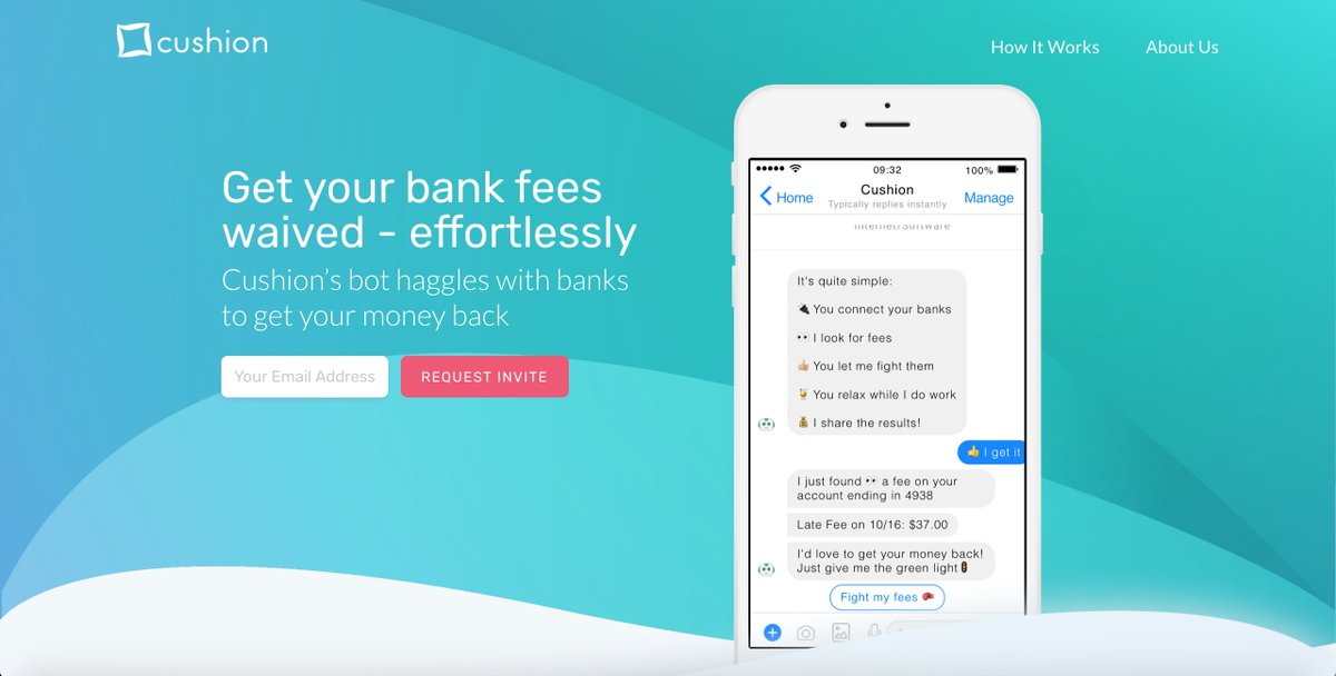 thepaulk's tweet photo. The @cushion_ai website has a fresh new look - just in time for the holidays! Check it out https://t.co/RNTIxdLcGs and make sure to request an invite to our beta! #fintech #ai https://t.co/mutlhY1Va4