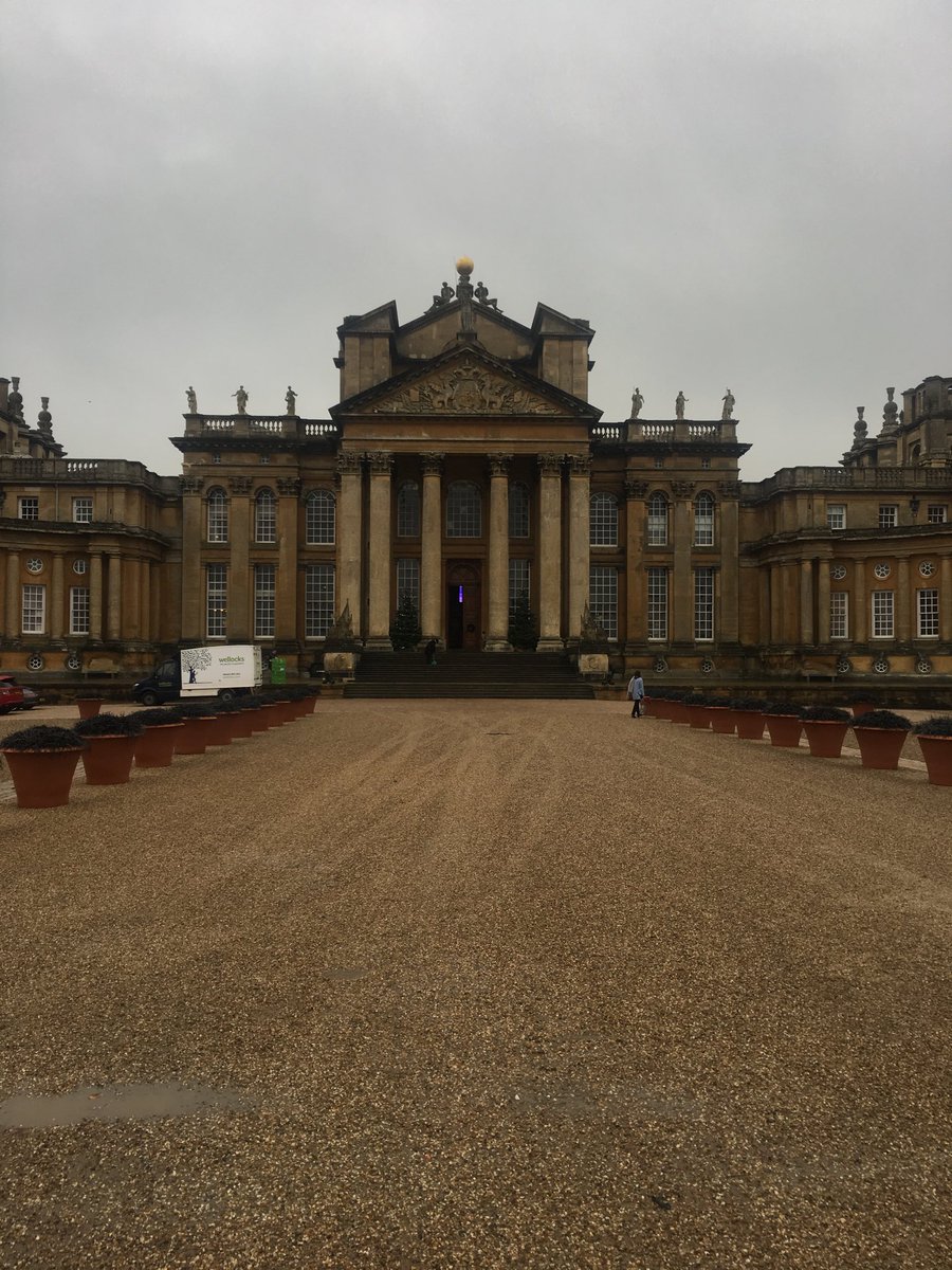 Had a meeting today with a client in Oxford.  Went to a coffee shop at Blenheim Palace. Birthplace of Winston Churchill and it features in the last James Bond movie.  So much history here.