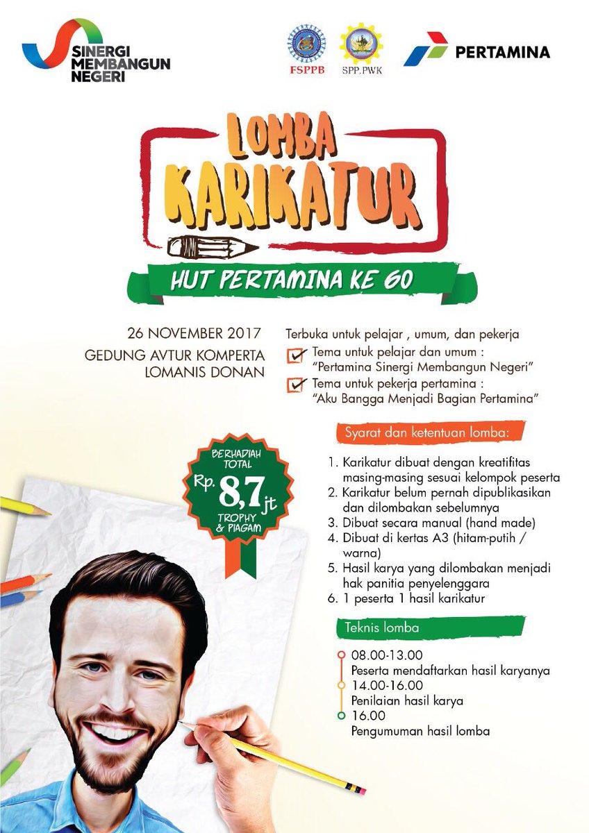 Yang punya bakat bidang design karikatur silahkan mendaftar 😀