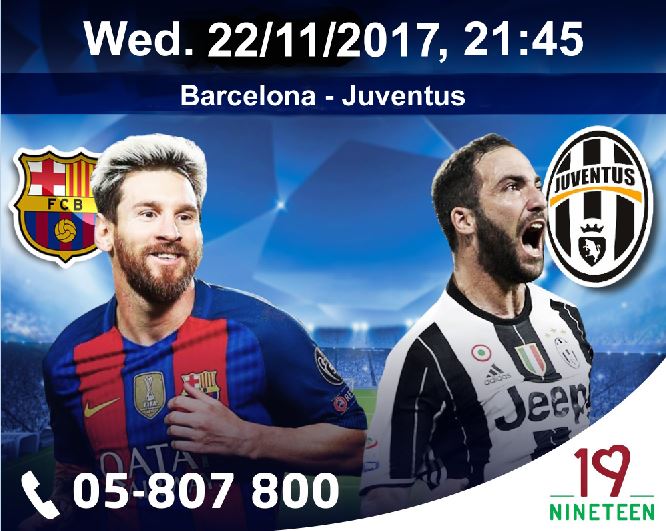 Nineteen_Resto's tweet photo. Get ready this Wednesday for the game!
Barcelona Vs. Juventus ⚽ Book now your places! 
#Football #Footballers #Barcelona #Juventus https://t.co/v3jBaKgKpU