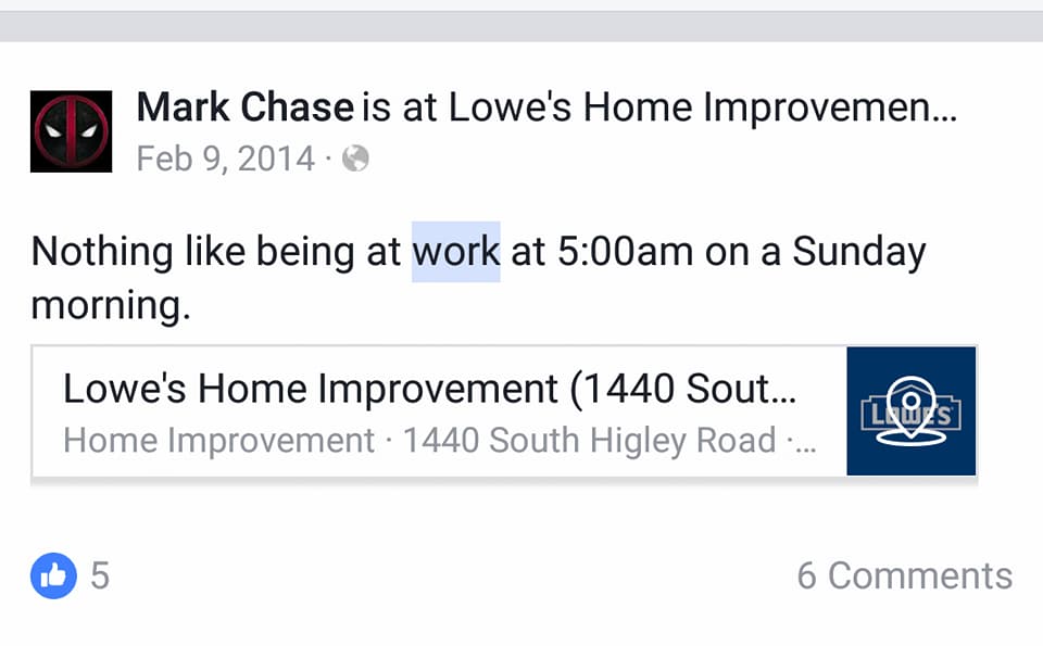 Unbelievable! <a href="/Lowes/">Lowe's</a> employee #MarkChase calls for modern day #Muslim #Holocaust. #Retweet if you think there's no home for #hate like this at #Lowes 1440 S Higley Rd, #Mesa, #Arizona