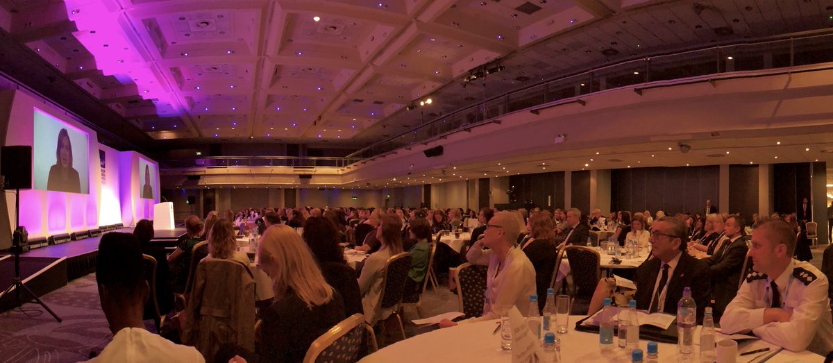 KatyBourne's tweet photo. A warm, personal welcome message from Home Sec @AmberRuddHR to Senior Women in Policing Conference #SWiP17 #ExcellenceThroughDifference https://t.co/KowscDbyFl