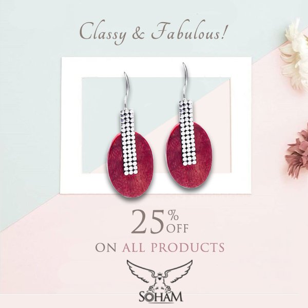 Soham_Silver's tweet photo. Buy some fab jewellery by checking out our collection on https://t.co/e37z3snJ1E.
#JewelleryLove #BeingClassy #BeingFab #SilverLover #JewelleryLover #OnlineJewellery #WomensFashion #PartyWear #WeddingSeason #SilverCollection #Fashion #PartyJewellery #Earrings #SilverEarring https://t.co/kbkFWxPvE5