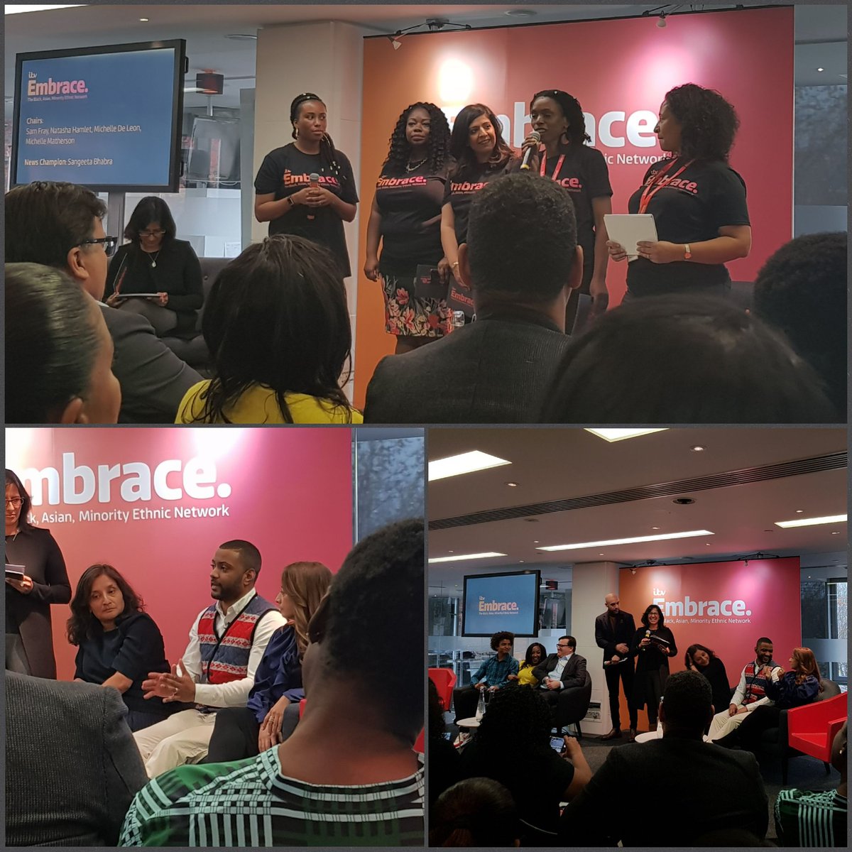 RashadaHarry's tweet photo. Fantastic launch of the @ITV #EmbraceNetwork showcasing the importance of Diversity both internally and externally. Very well done team! https://t.co/EmNK6SwD3A