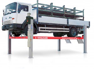 TOTALKARE's tweet photo. The #TotalKare 4 post electro-hydraulic #lift is suitable for a variety of #commercial vehicles, #trucks and specialised vehicles https://t.co/zGZILbrd8B